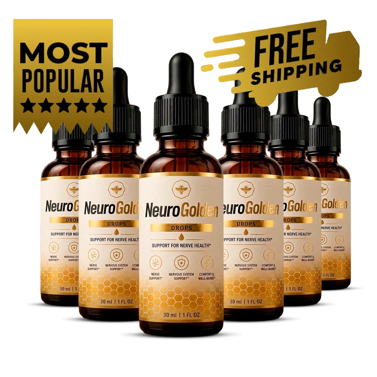 NeuroGolden 6 Bottles package